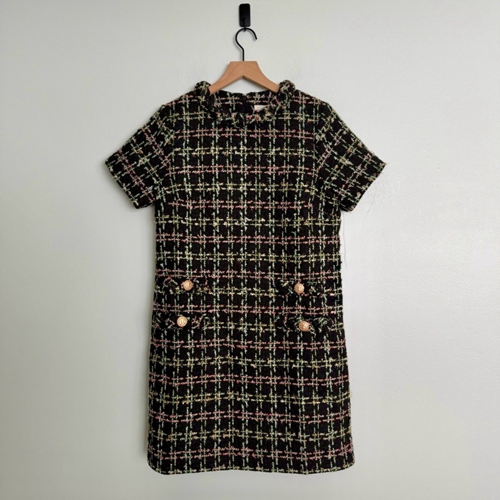 Tuckernuck Holly Tinsel Tweed Jackie Dress Sz M - Picture 4 of 11